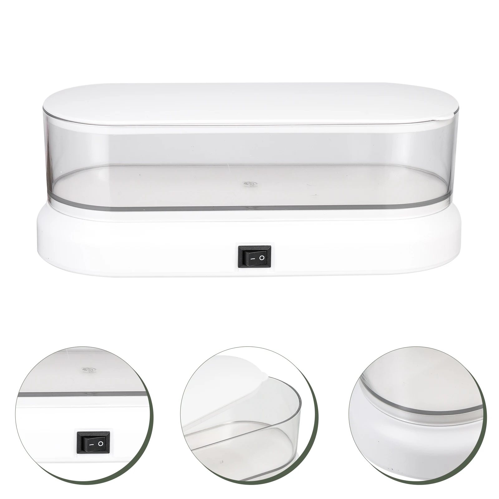 

Ultrasonic Cleaner Glasses Washer Jewelry Machine White Retainer Cleaning Portable Jewellery