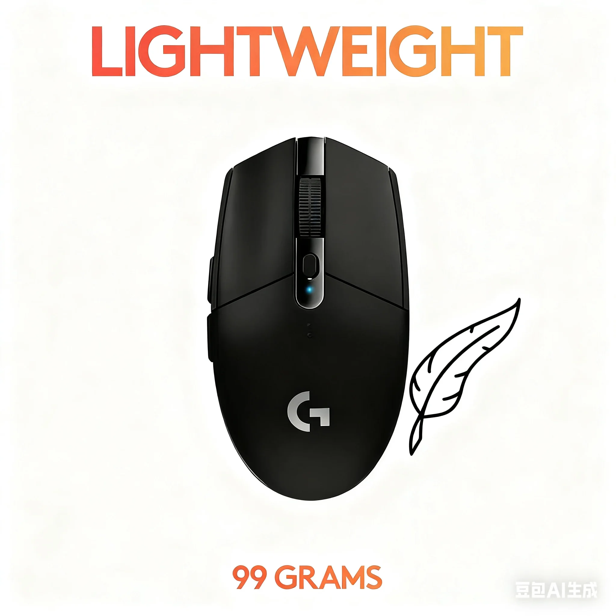 ماوس ألعاب لاسلكي لوجيتك G304 G305، خفيف الوزن 99 جرام، 6 أزرار، 12000 نقطة في البوصة قابل للتعديل، لألعاب الكمبيوتر المحمول والكمبيوتر الشخصي،