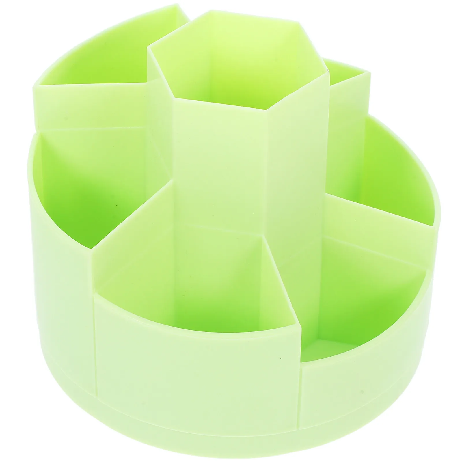 

Настольный вращающийся органайзер для кистей, большой емкости, пластиковый, для косметики, карандашей, ручек, для рабочего стола, компактный, удобный