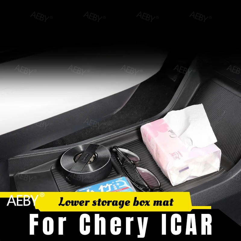 

AEBY For Chery ICAR Center console storage mat anti-slip anti-scratch mat,car storage box,interior,Car accessories,Lining