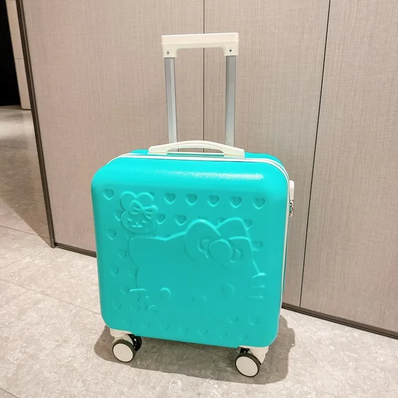 

Hello Kittys Children's Luggage 20 Inches Mute Universal Wheel Travel Case Student Suitcase Cartoon Password Box