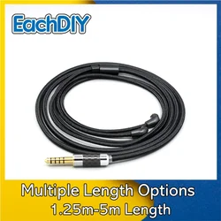 2.5mm 4.4mm Super Soft Headphone Nylon OFC Cable For Etymotic ER4SR ER4XR ER3XR ER3SE ER2XR ER2SE LN007512