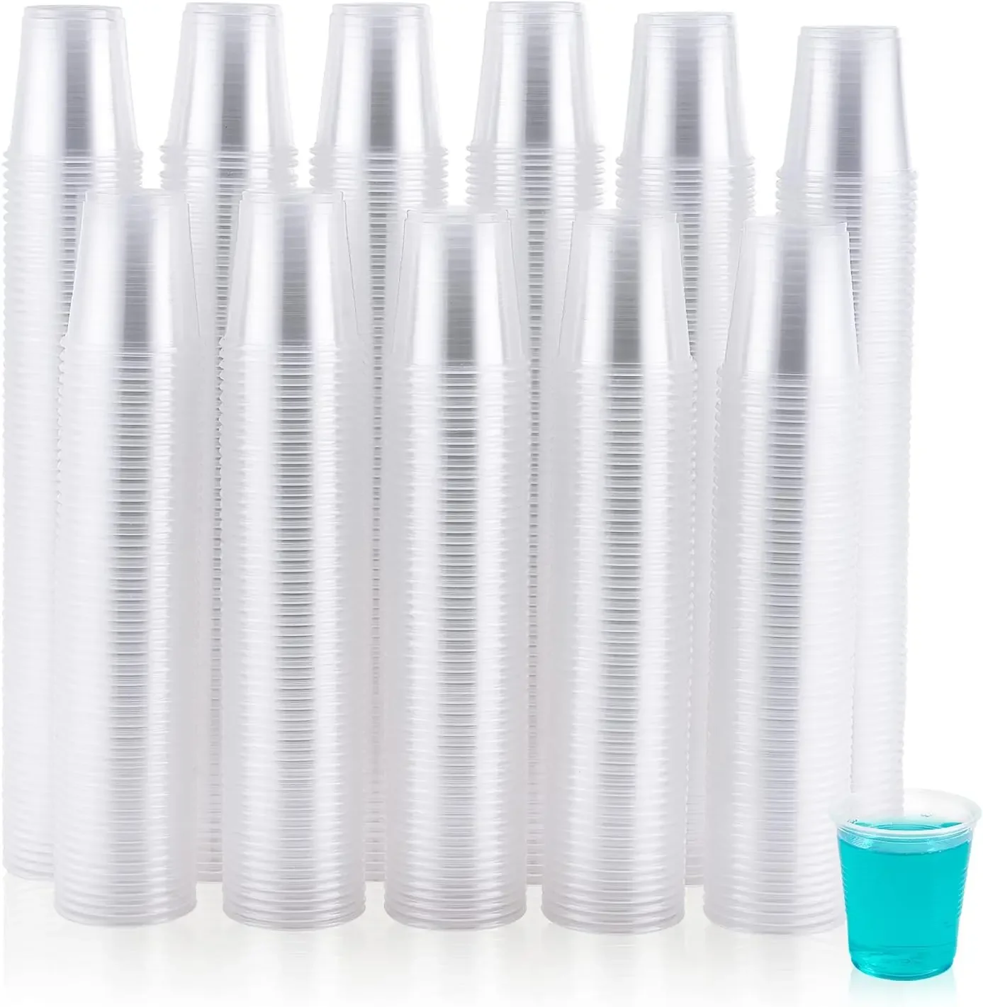 700 Pack 3 oz Clear Plastic Cups - Disposable Mouthwash Cups for Parties, Travel, Holidays