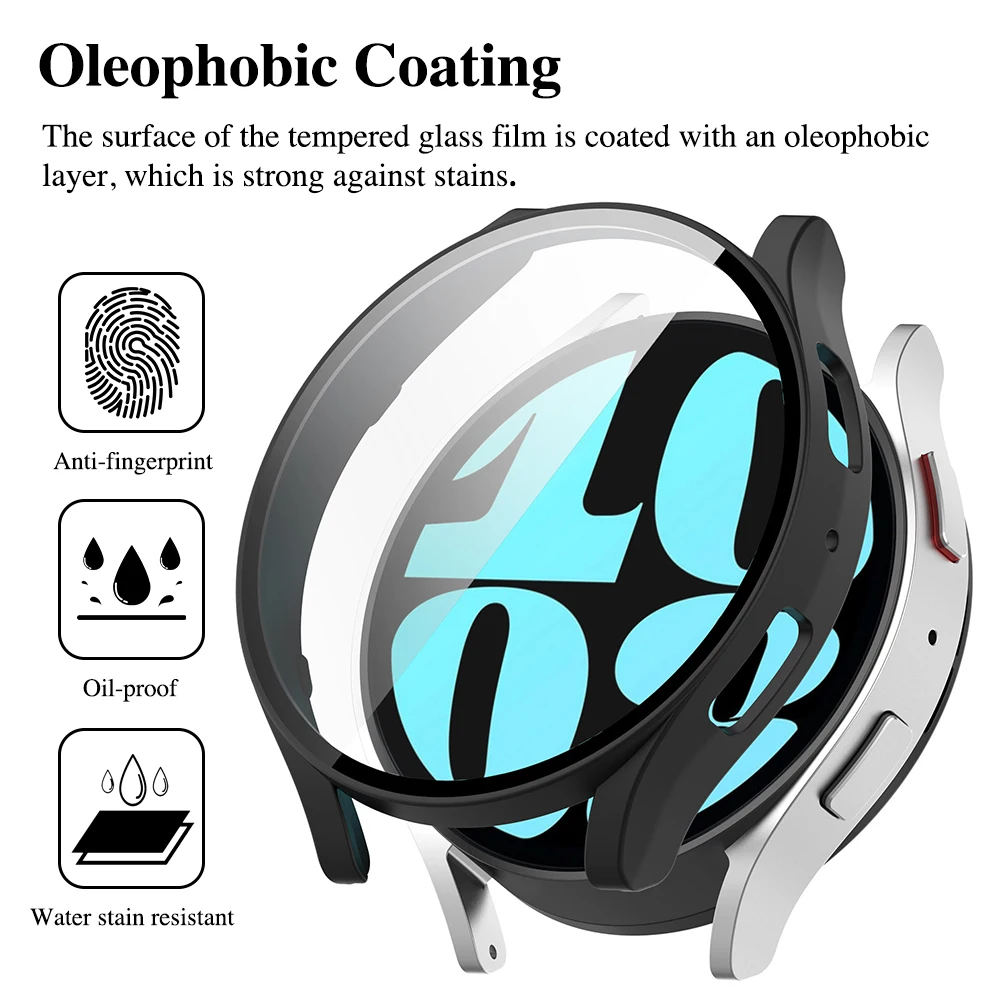 Cover per Samsung Galaxy Watch 6 40mm 44mm custodia protettiva antigraffio per paraurti per PC per accessori Samsung Watch6