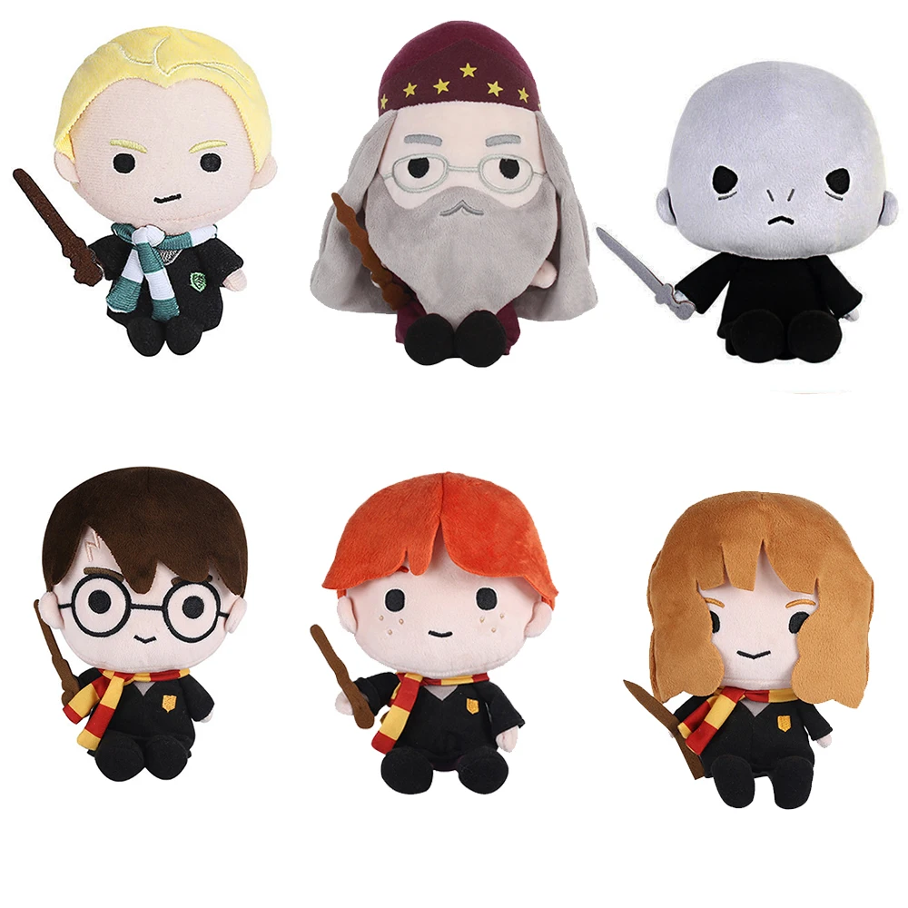 20cm New Original Harry Potter Plush Toy Scarf Ron Movie TV Stuffed Toys Doll Character Plush Doll PP Cute Birthday Gift Doll