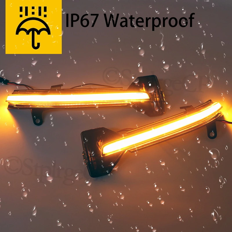 For BMW 5 6 7 Series F10 F11 F07 F06 F12 F13 F01 Dynamic Turn Signal LED Rearview Mirror Indicator Blinker Sequential Light