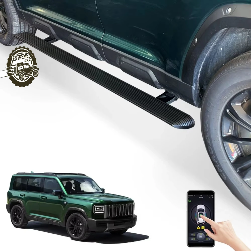 WJ Super Price LED Lights Car Padel SideSteps Electric Retractable Running Boards for Haval Raptor