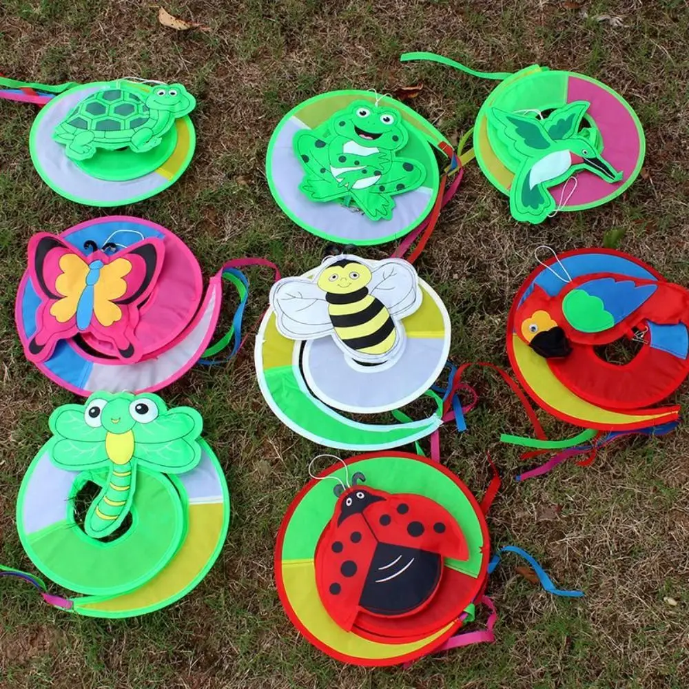 Vintage Colorful Animal Windmill No Toxic Antirust Spiral Windchimes Hanging Children Craft Kindergarten