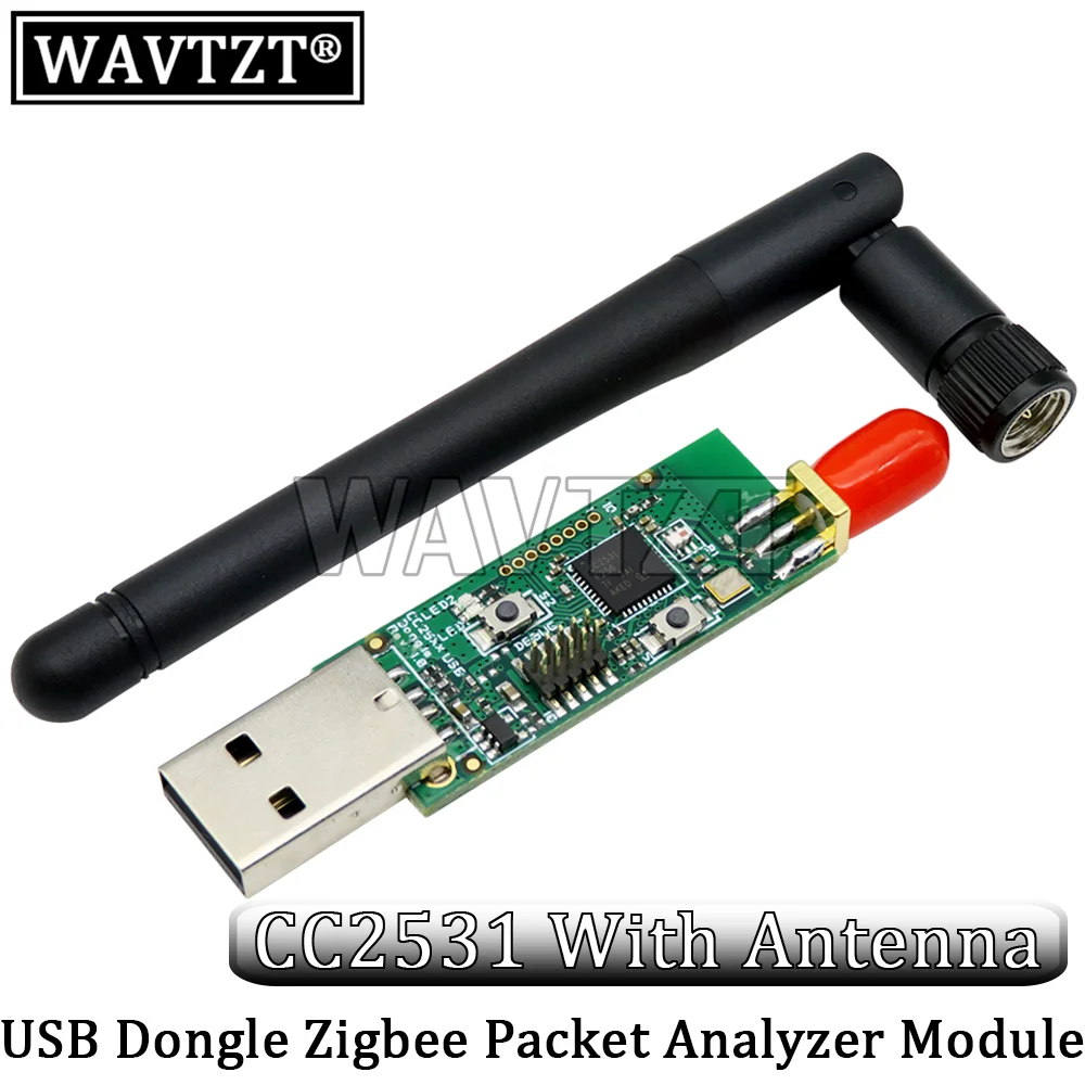 Wireless Zigbee CC2531 CC2540 Sniffer Bare Board Packet Protocol Analyzer USB Interface Dongle Capture Packet Module + Antenna