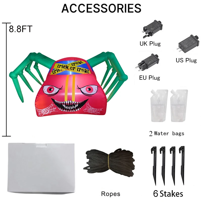 3ft infláveis brinquedos halloween verde frank carro de corrida condução carro inflável embutido luz led explodir quintal para decoração ao ar livre