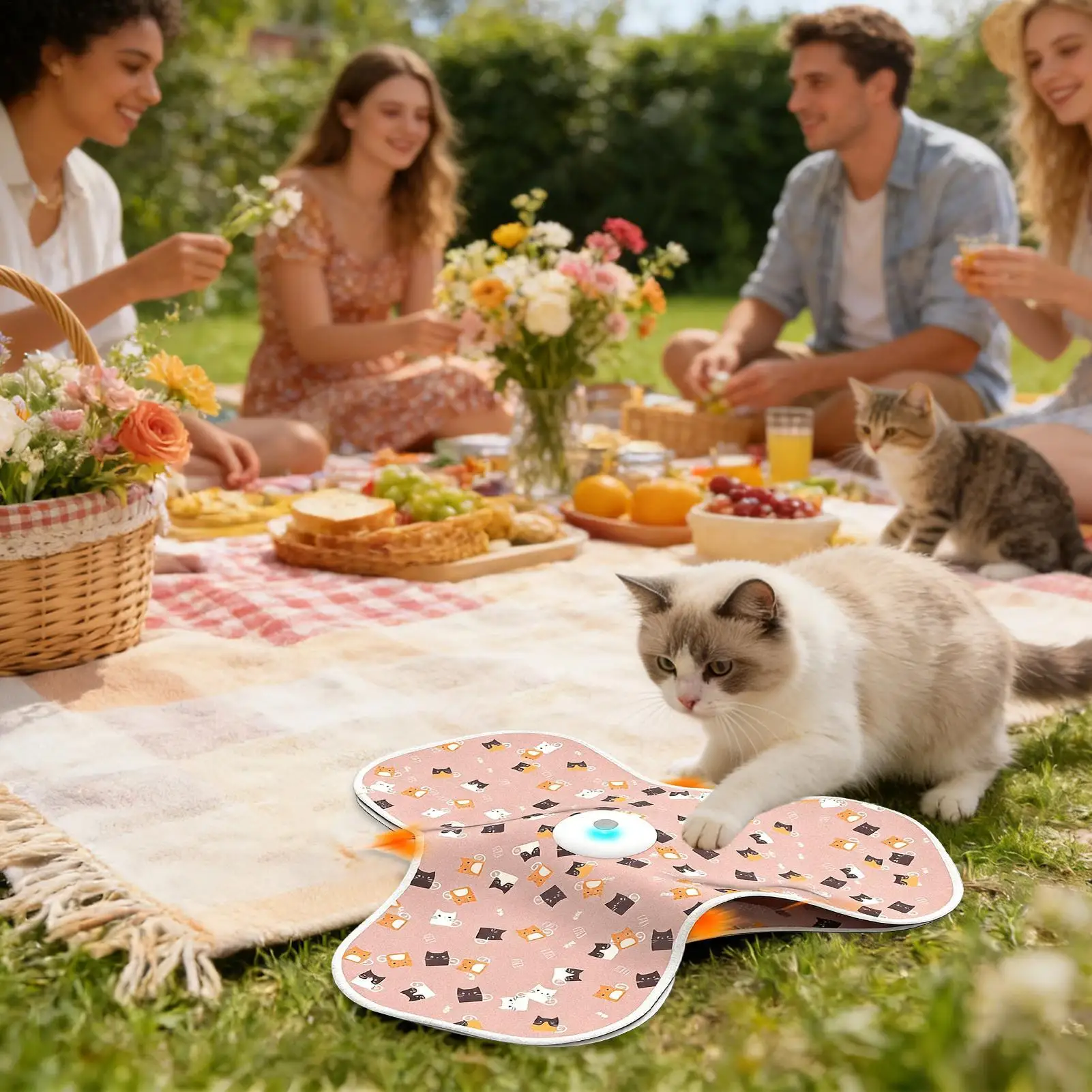 

Интерактивные игрушки для кошек, игра для домашних животных с движущимися скрытыми дразниками, перезаряжаемые игрушки для обогащения кошек для углов квартиры