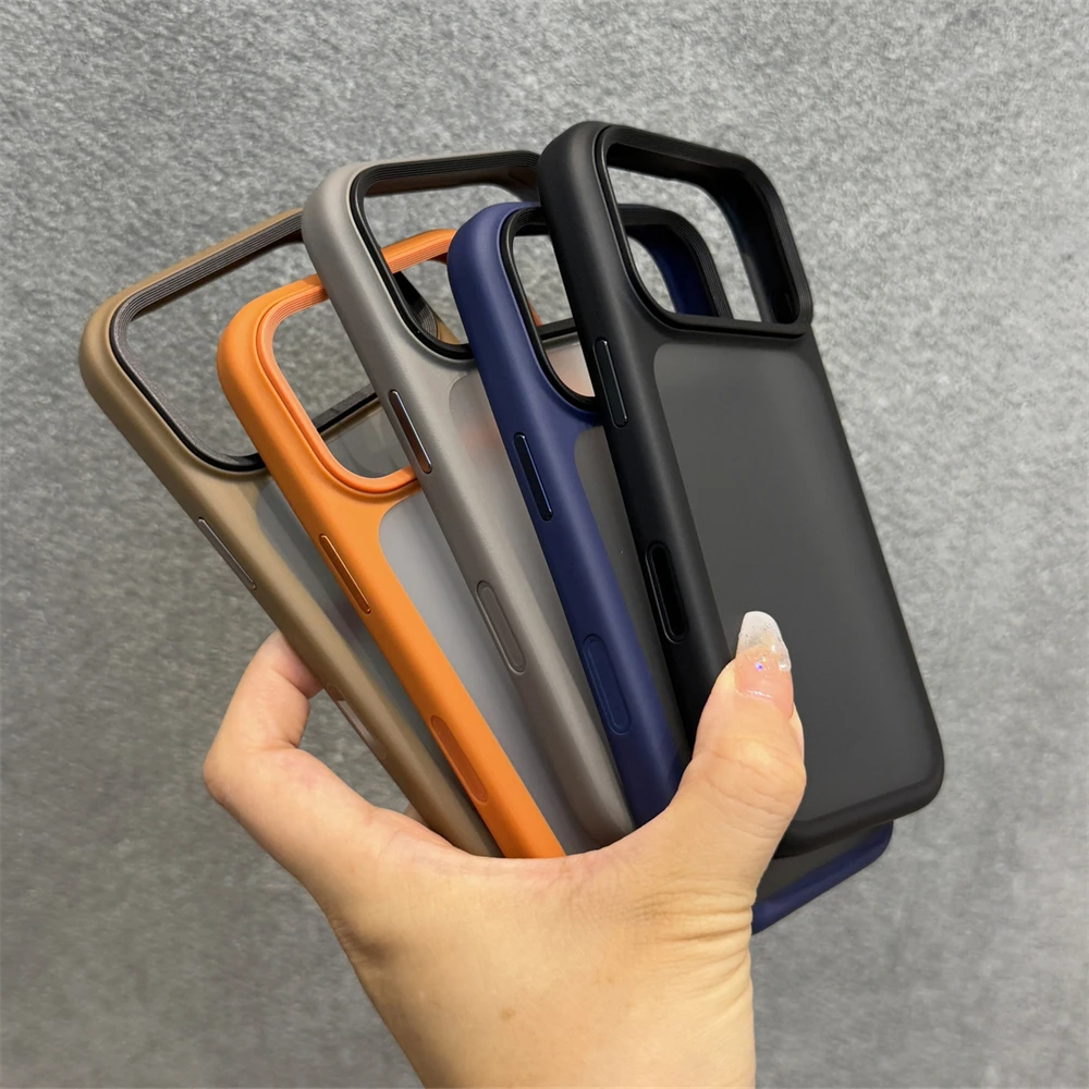 مع كاميرا زر التحكم جراب هاتف آيفون 17 برو ماكس 17 الهواء سليم رقيقة جدا ماتي شفافة PC غطاء مقاوم للصدمات #6