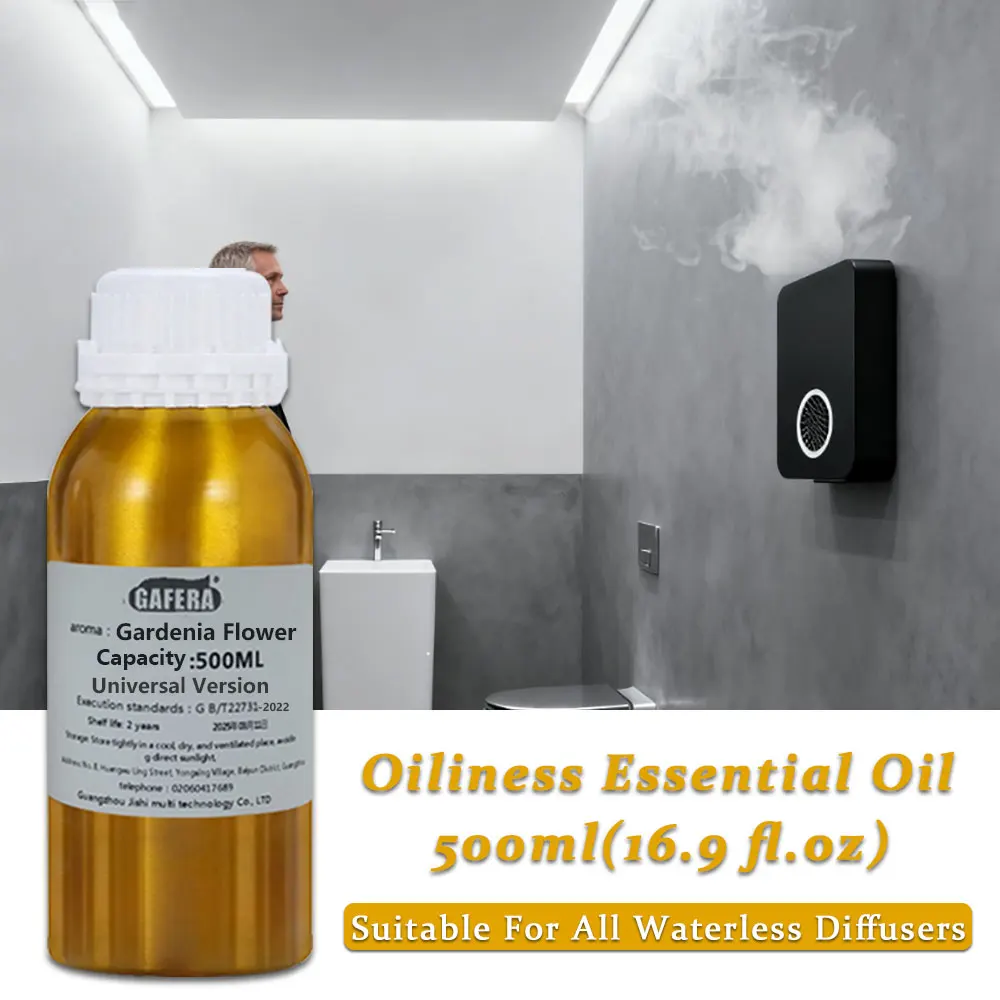 GAFERA 500ml(16.9 fl.oz) Gardenia Flower Essential Oils - For All Waterless Diffuser, Hotel Diffuser Supplement Aromatherapy Oil