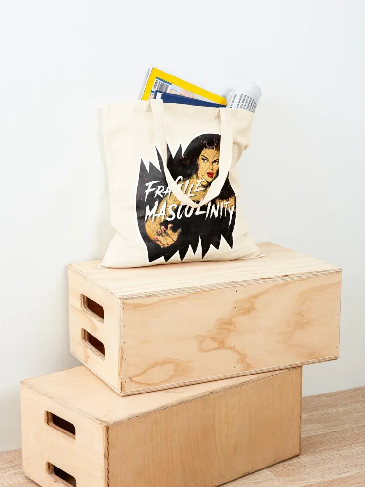 Fragile Masculinity Tote Bag tote bag canvas shopper bag women canvas shopper woman shopping bags foldable