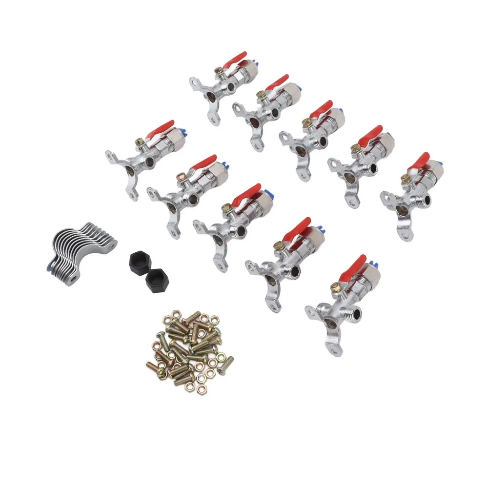 

10PCS Zinc Alloy Atomizing Spray Nozzle Silver Easy Installation Irrigation Misting Nozzle M14 X 1.5 Mm Thread