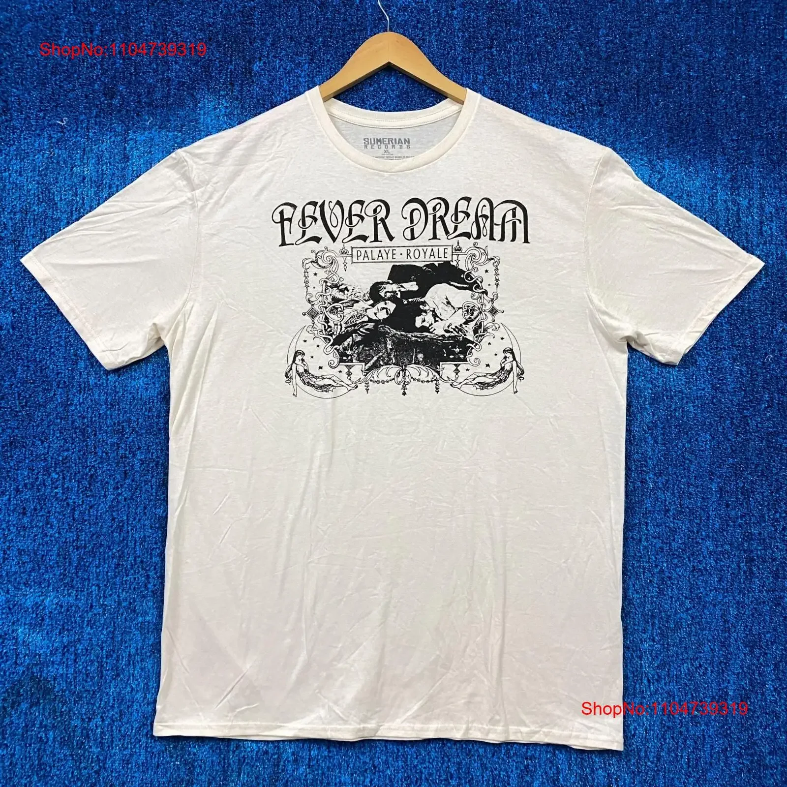 Palaye Royale Fever Dream Album Fashion Art Rock Band Camiseta XL vintage Lavado Versátil homme Ropa de diseñador unisex Elegante