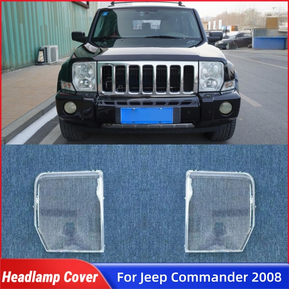 

Для Jeep Commander 2008: Аксессуары для автомобиля, крышки фар, линзы для передних фар, защитные колпаки для фар