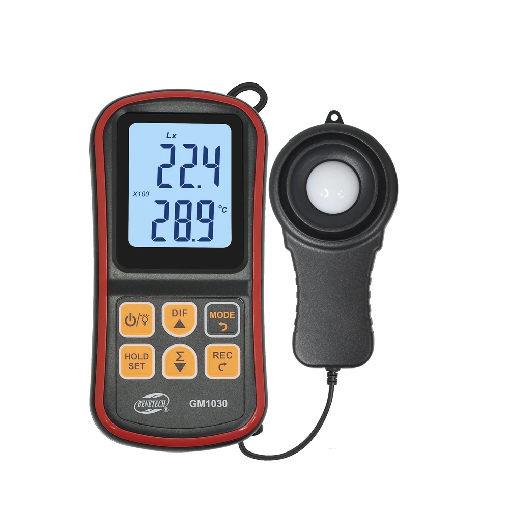 

GM1030 0~200,000lux Light Meter Illuminometer Lux/fc Photometer Tester Environment Testing Mini Environmental Lux Meter