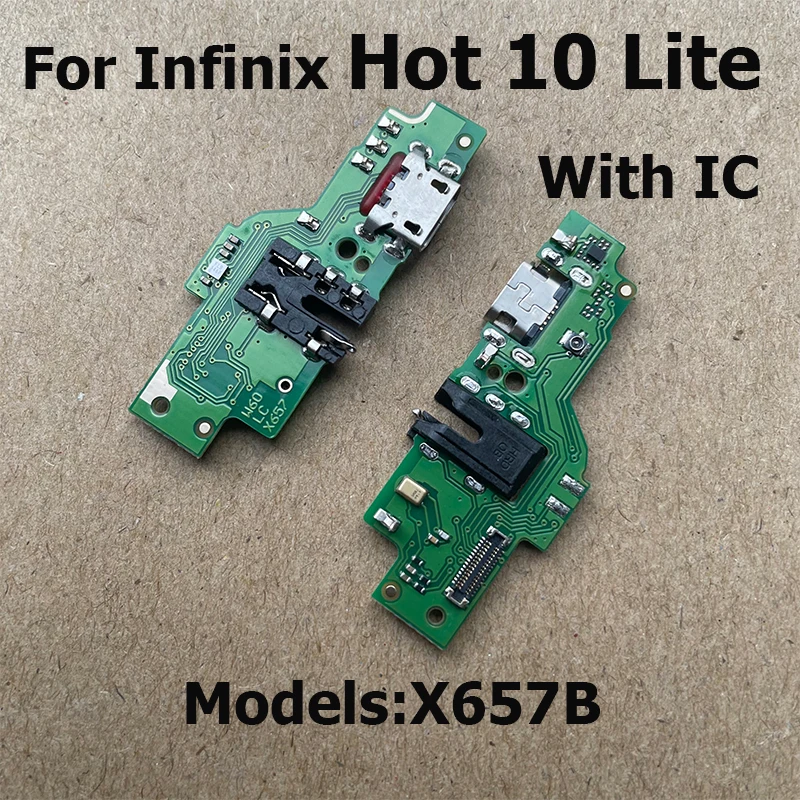 New For Infinix Hot 10 Play Charging Connector Charger Port Dock Plug Connector Board Flex Cable For Hot 10 10i 10s 10t Lite