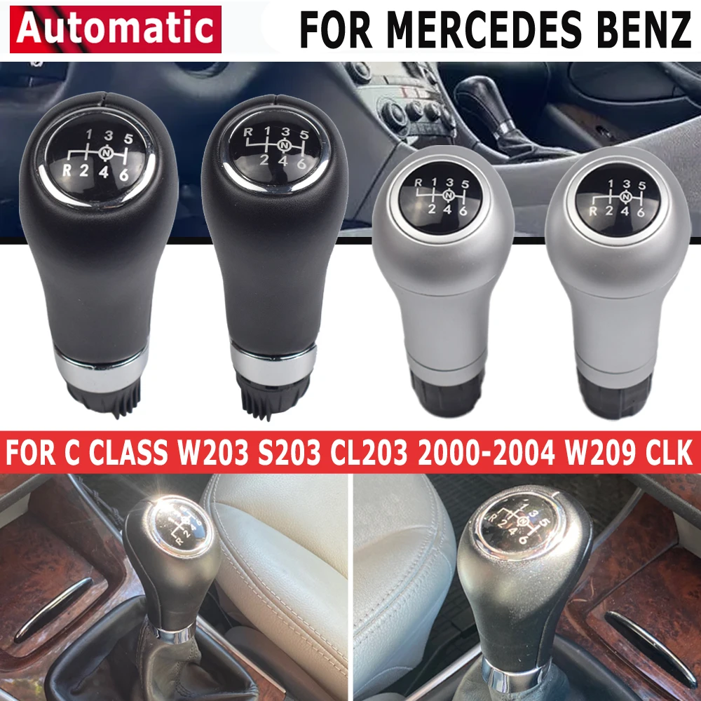 6 Speed MT Car Gear Shift Knob for Benz W203 S203 CL203 W209 W204 C300 C250 W207 A207 W212 Shifter Lever Stick Pen Arm