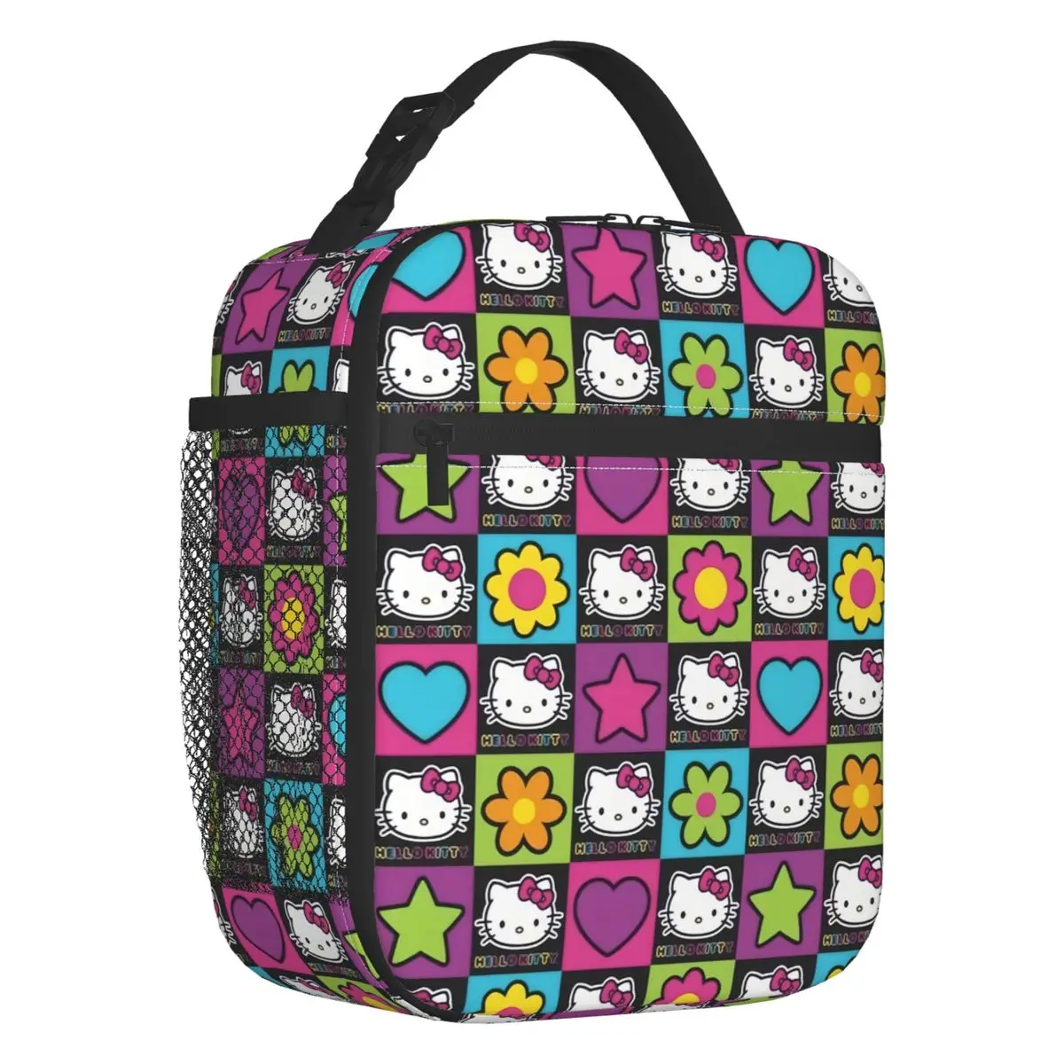 

Cartoon Hello Kitty Sanrio Japan Anime Insulated Lunch Bag for Women Resuable Cooler Thermal Lunch Tote Beach Camping Travel