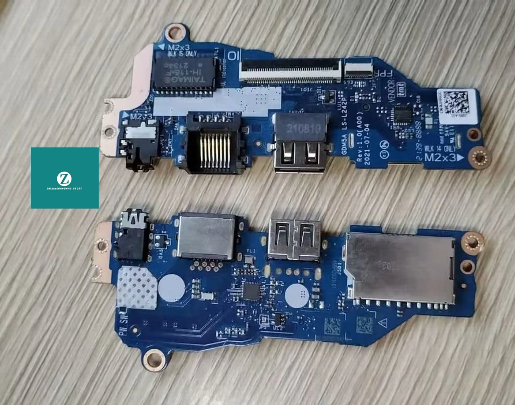 Placa-mãe Ls-l242p para Dell Vostro 3510 3511 3515 Usb Aux Placa de Alimentação