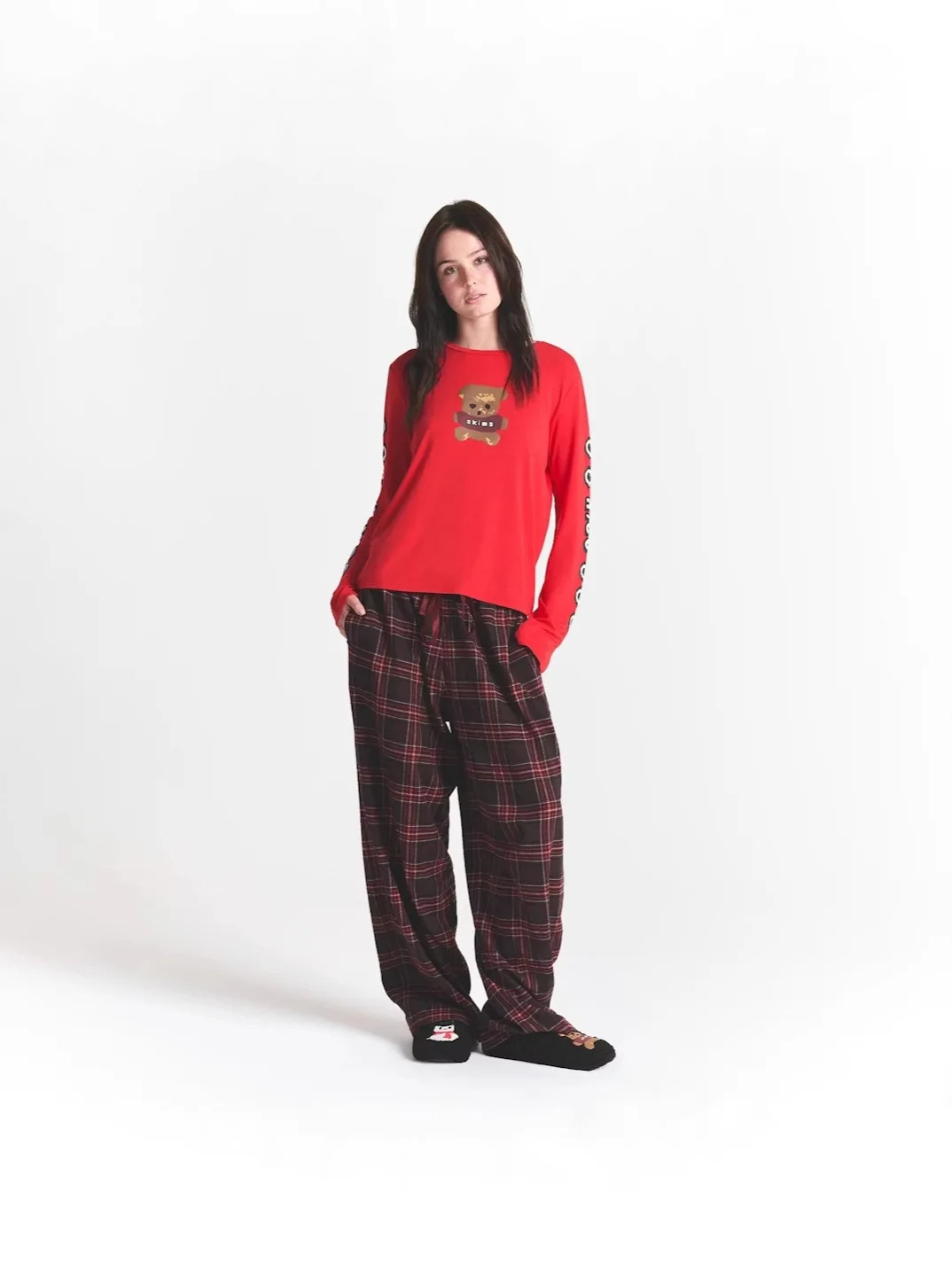 

Комплект домашней одежды Kardaian Cisas Limited: лонгслив и брюки с завязками, повседневный стиль, женская мода