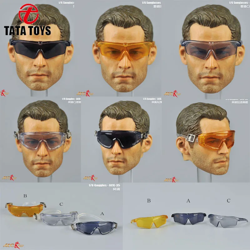 ACG-35 ACG-36 1/6 Scale male soldiers accessories fashion sunglasses blinkers fit 12 inches action figure