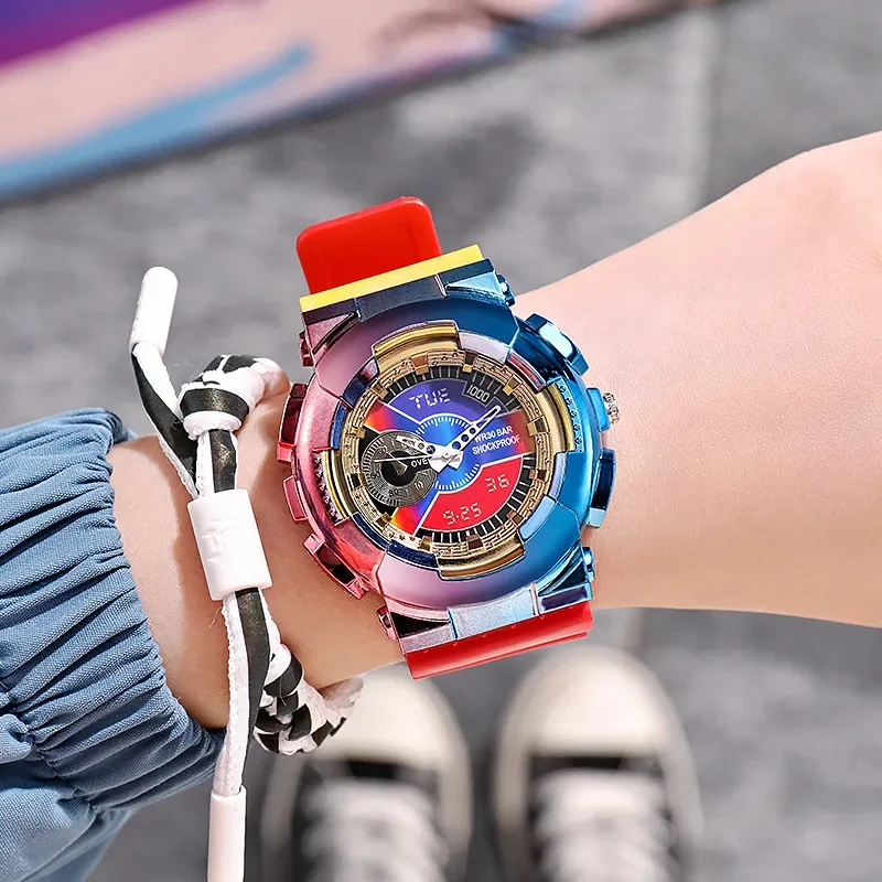 Fashion Kids Watch Boys Girls Quartz Wristwatch Silicone Strap Sports Watches Children Students Women cool Waterproof clocks