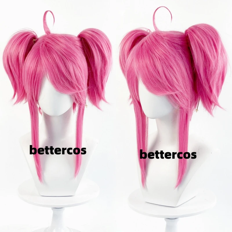 Game LOL Lux Star Guardian Heat Resistant Synthetic Hair Perucas Cosplay Costume Wig + Free Wig Cap