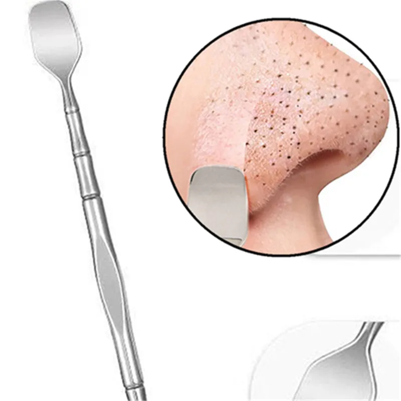1PC Double Head Stainless Steel Professional Blackhead Remover Blemish Extractor Tool Pimple Comedone Removal Tools Face Care