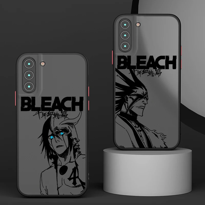 BLEACH Thousand Year Blood War For Samsung S24 S23 S22 S21 Ultra S20 FE Note 20 Plus 5G Frosted Translucent Matte Phone Case