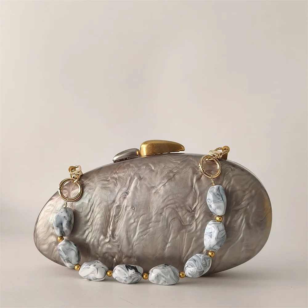 

Marble Grey Candy Vintage Pearl Clutch Luxury Resort Evening Acrylic Clutches Wedding Prom Clutch Party Box Clutch Pro Handbags