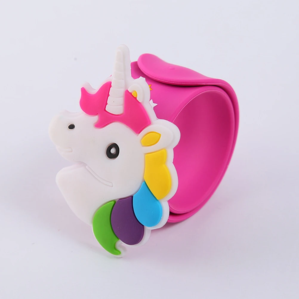 

12 Pcs Silicone Slap Bracelet Gifts Unicorn Wristband Party Wristbands Bracelets for Kids Toddler