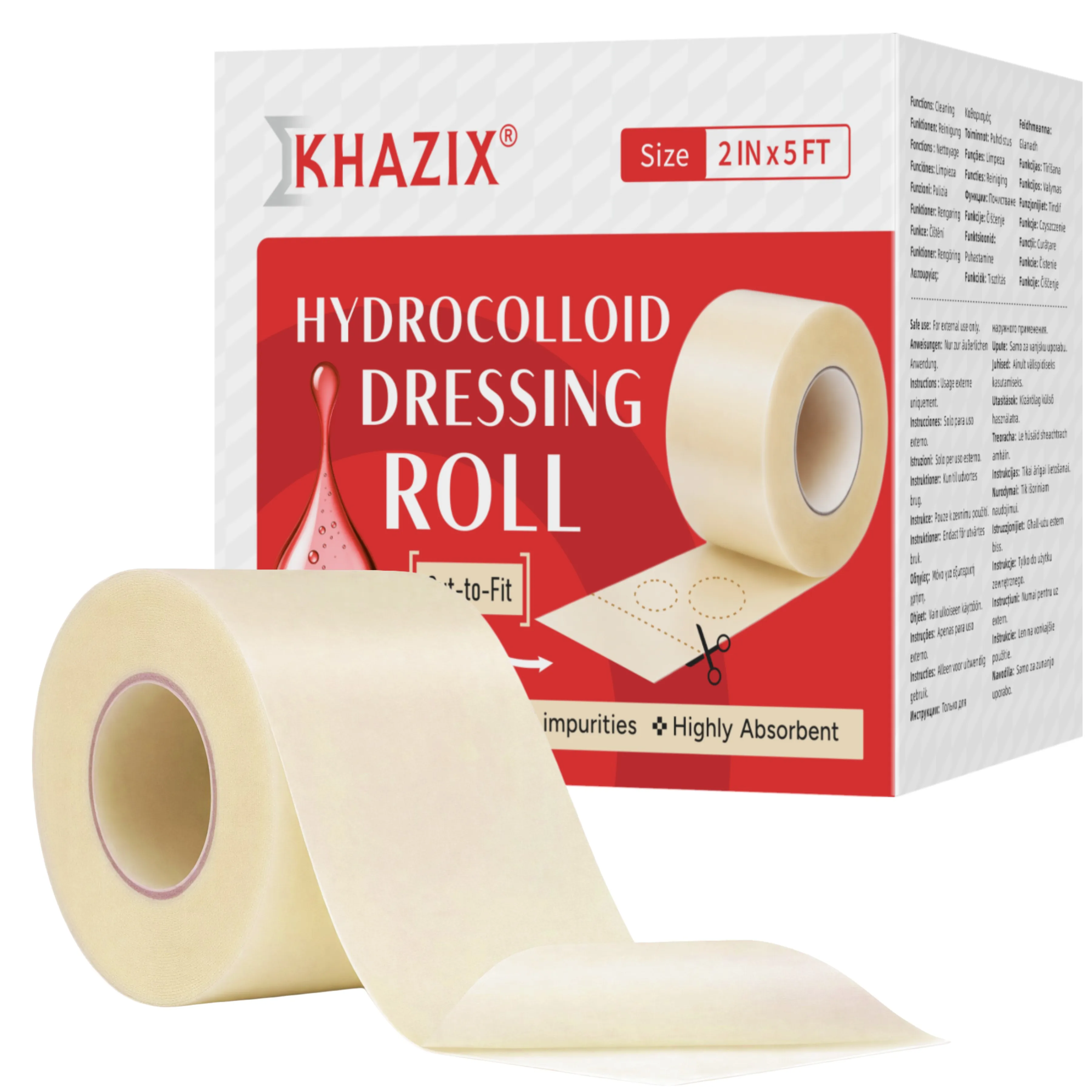 1roll Invisible Hydrocolloid Acne Patch Roll Transparent Pimple Cover Sticker Cuttable Face Blemish Patch for Daily Skin Care