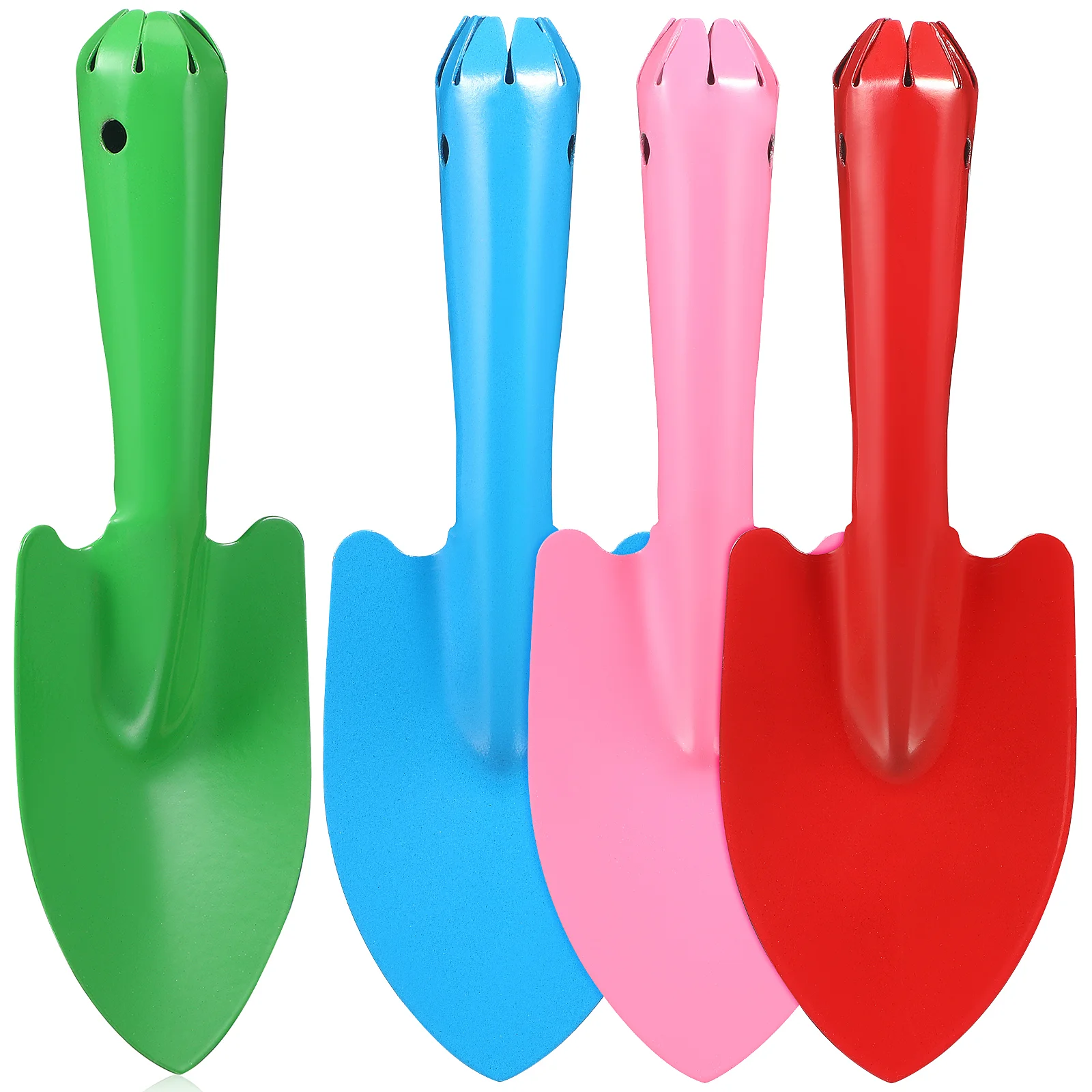 4 Pcs Children's Kid Shovels For Digging Conjoined Kids Beach Sand Wrought Iron Gardening Tools