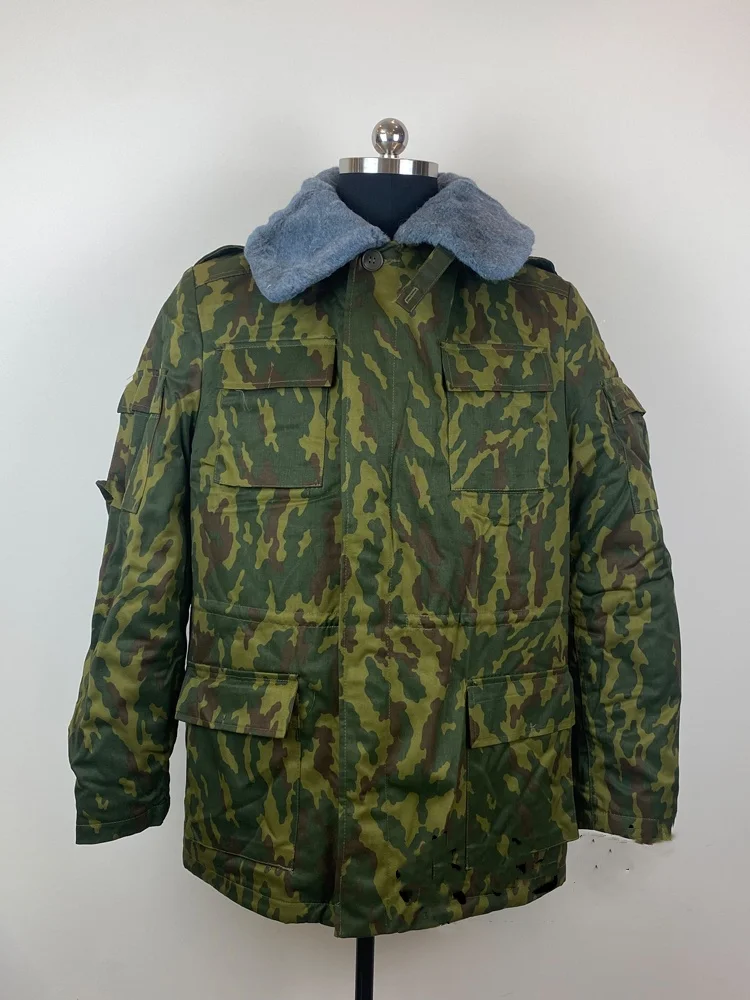 Russian Vsr-93 Camouflage Winter Cotton Jacket As Training Uniform