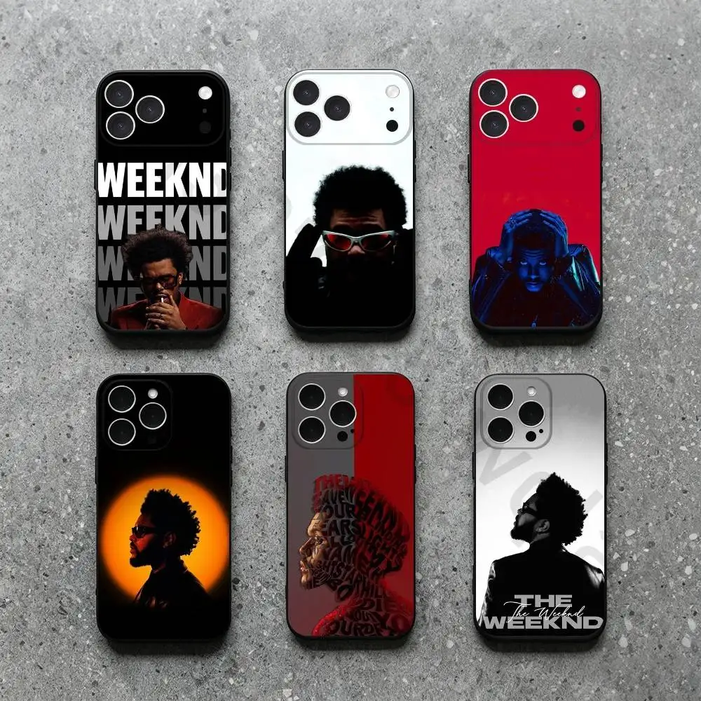 Чехол для телефона T-The Weeknd для iPhone 17, 16, 15, 14, 13, 12, 11, Plus, Pro Max, XS, X, XR, SE, Mini, мягкий силиконовый, черный