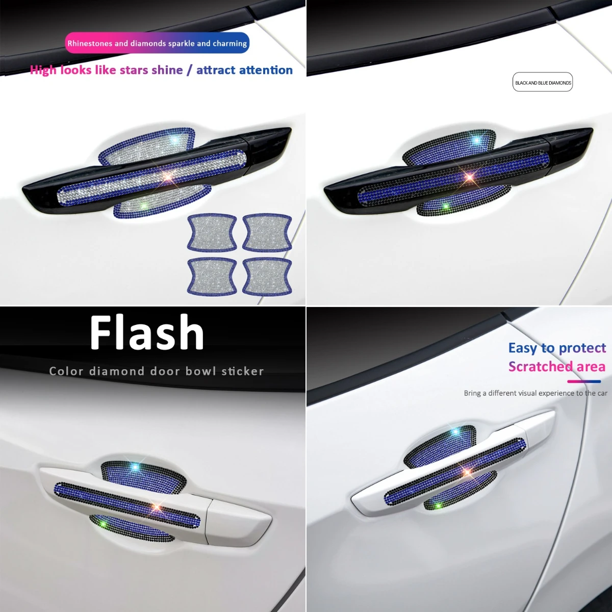 

Door Bowl Handle Protector Stickers Accessories Car For Alfa Romeo Giulia Stelvio Tonale Giulietta 4C Spider Brera MiTo 159 GTV