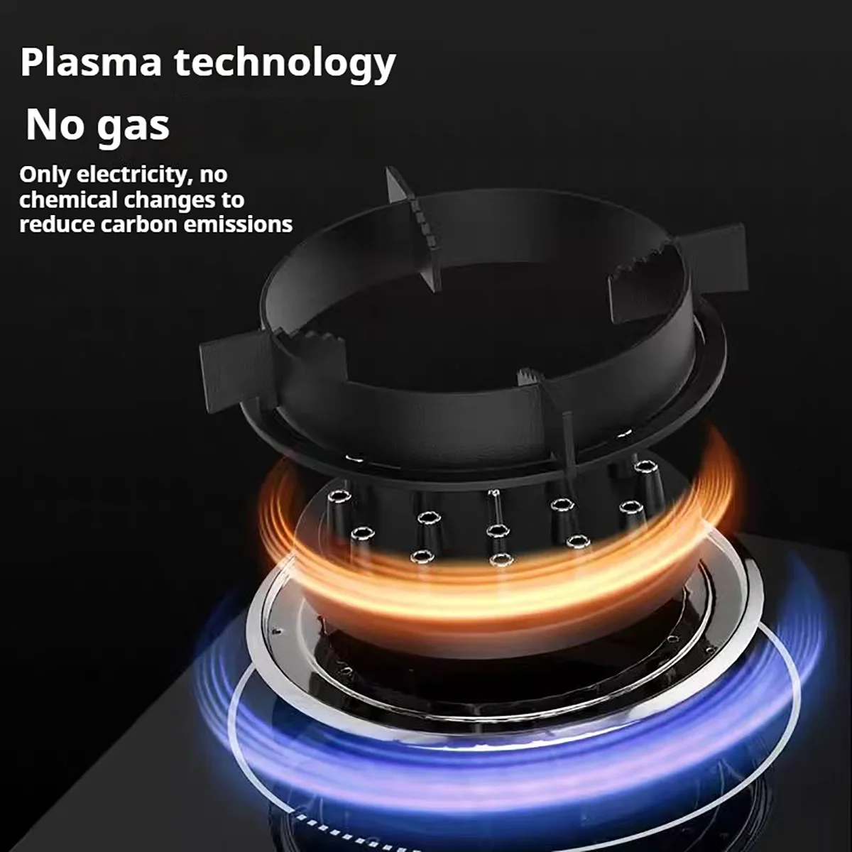 

2025 New Technology 1 Burner Electric Flame Stove Without Gas Pure Electric for Kitchen Electric Cooktops Kitchen Products