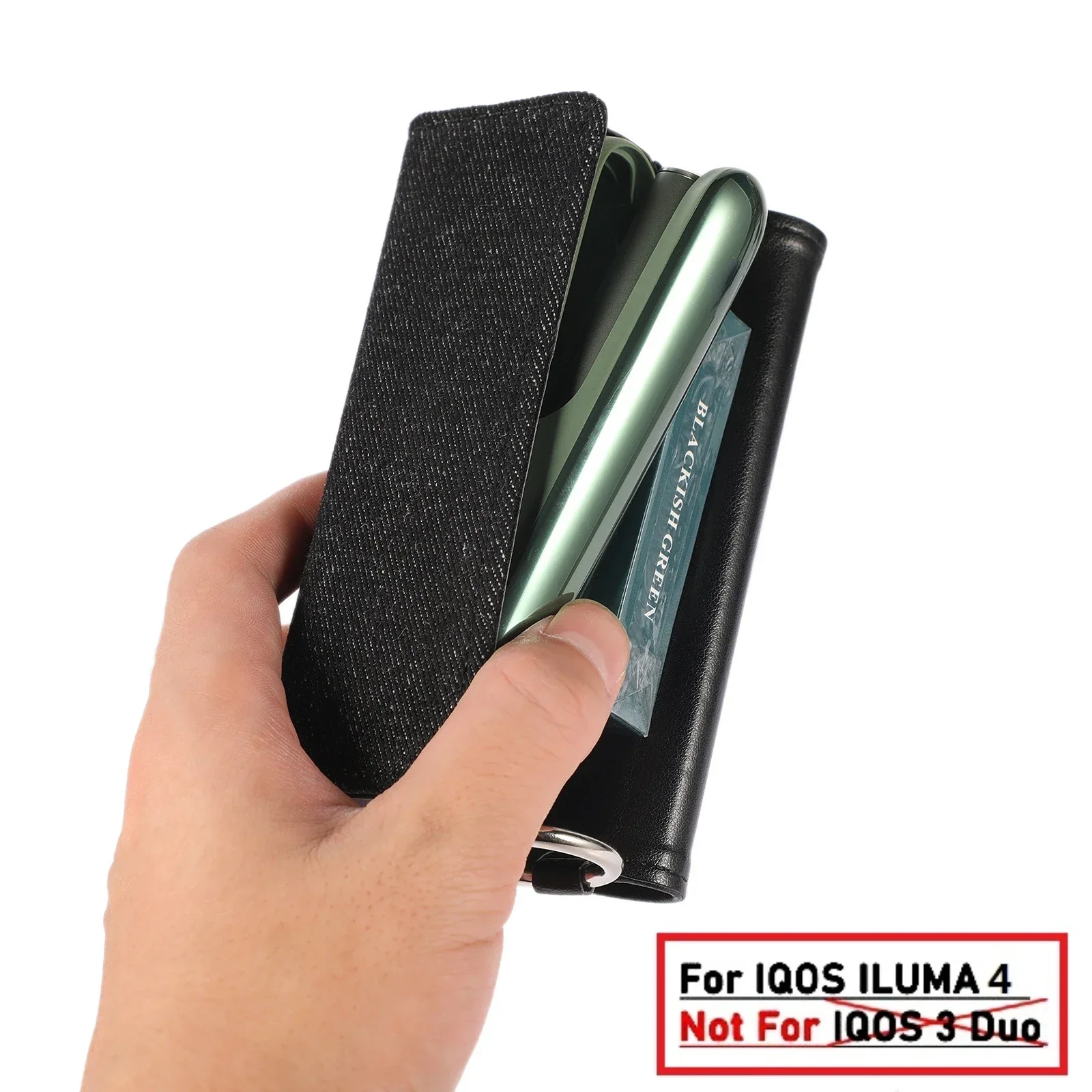 Flip Double Book Cover Case For IQOS Iluma Pouch Bag Holder Cover for iqos 4 Iluma Wallet Leather Case Accessories