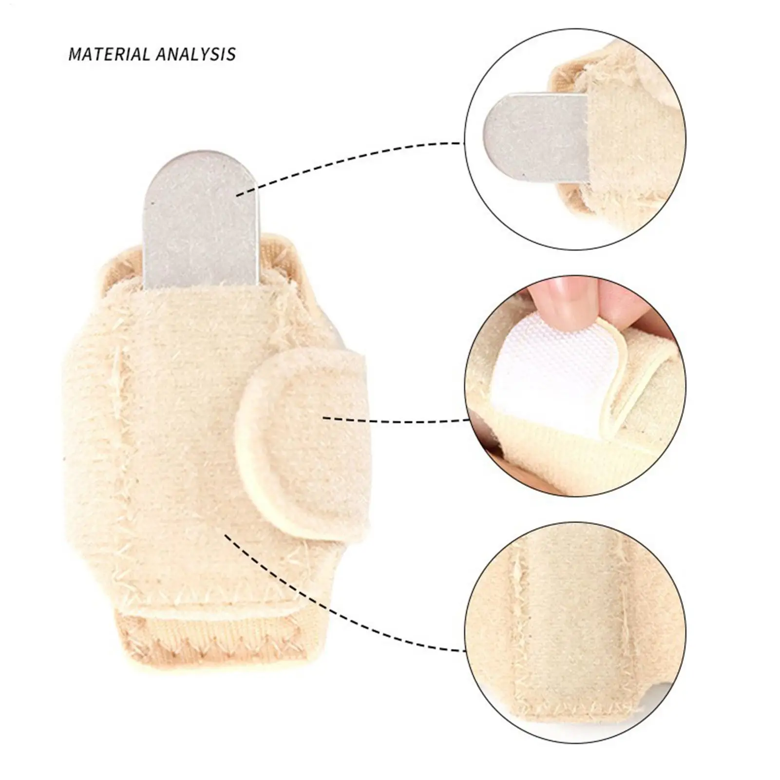 1PC Toe Splints for Straightening Toes Straightener Adjustable Toe Corrector Brace for Toe Injuries Fractures Sprains Foot Care