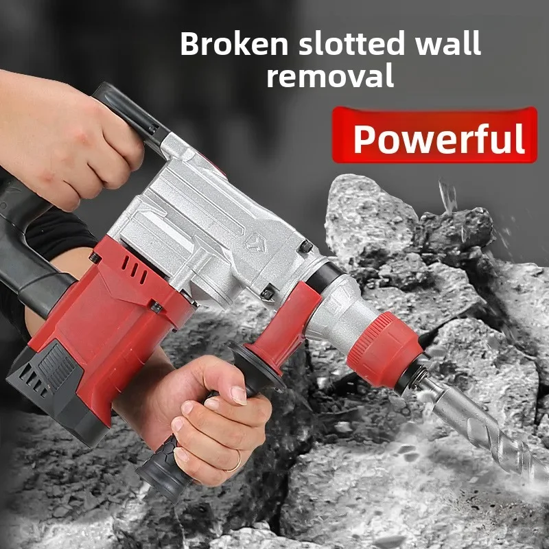 مطرقة كهربائية نحاسية بالكامل 2025، مثقاب صدمي متعدد الوظائف، أدوات احترافية منزلية خاصة من الخرسانة الصناعية