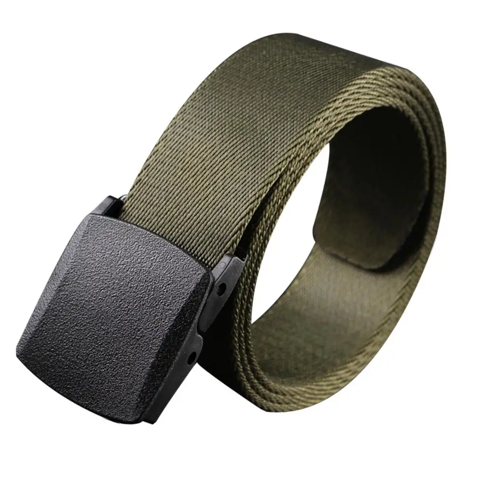 

Canvas Belt for Men Lightweight Nylon Green Casual Belts Moisture Wicking Plastic Buckle Non Metallic Outdoor Daily Use