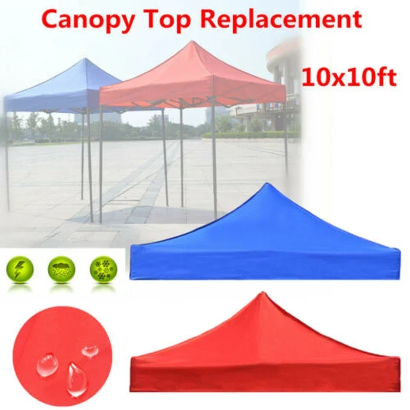 3X3m/3x4.5m Replacement Four-Corner Tent Cloth Canopy Top Cover Foldable Rainproof Pavilion Replace Gazebo Canopy Top Cover