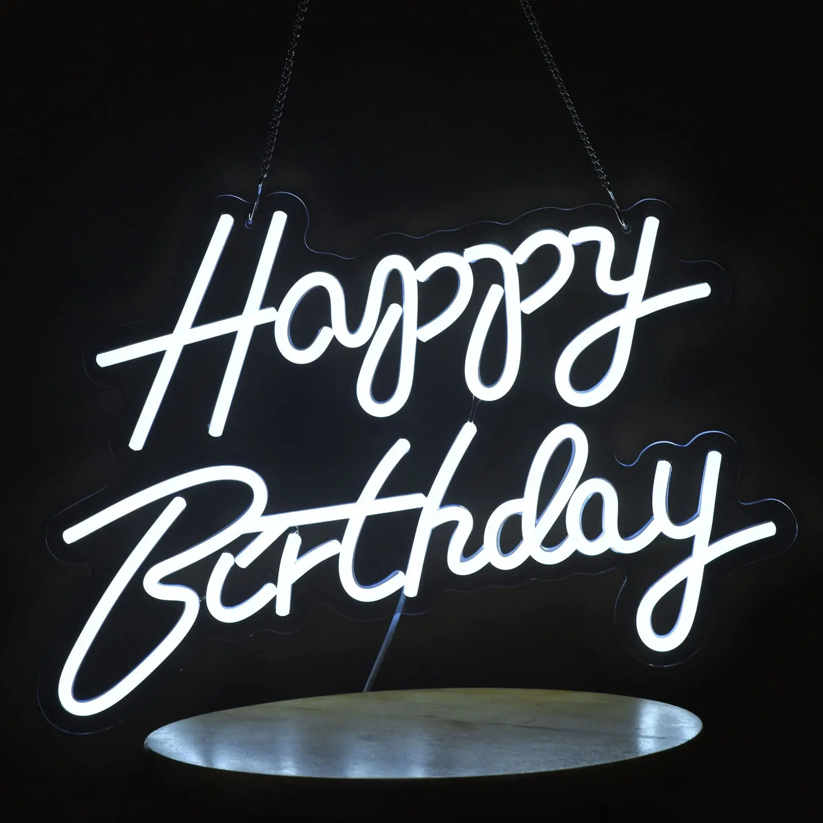 Happy Birthday Sign Led Neon Lights Birthday Party Decoratio Wall Art Room Bar Club Night Lights Led Sign Personalized HBD Gifts