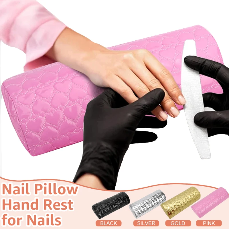 

Nail Pillow Hand Rest for Nail Salon Washable PU Leather Nail Armrest Detachable Manicure Hand Pillow Cushion Nail Art Accessory