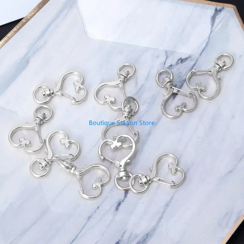 

Y55F Персиковое сердце Собака Пряжка Ювелирные аксессуары Diy Подвеска Брелок в форме сердца