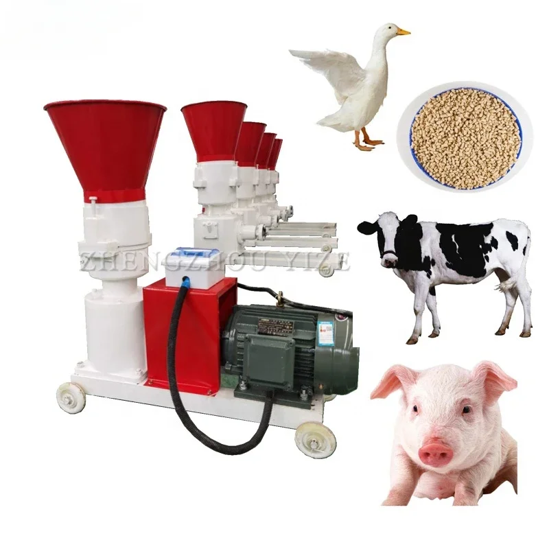 Pellet Machine Animal Feed Chicken Food Making Machine Animal Feed Pellet Mill Engine Animal Feed Pellet Machine