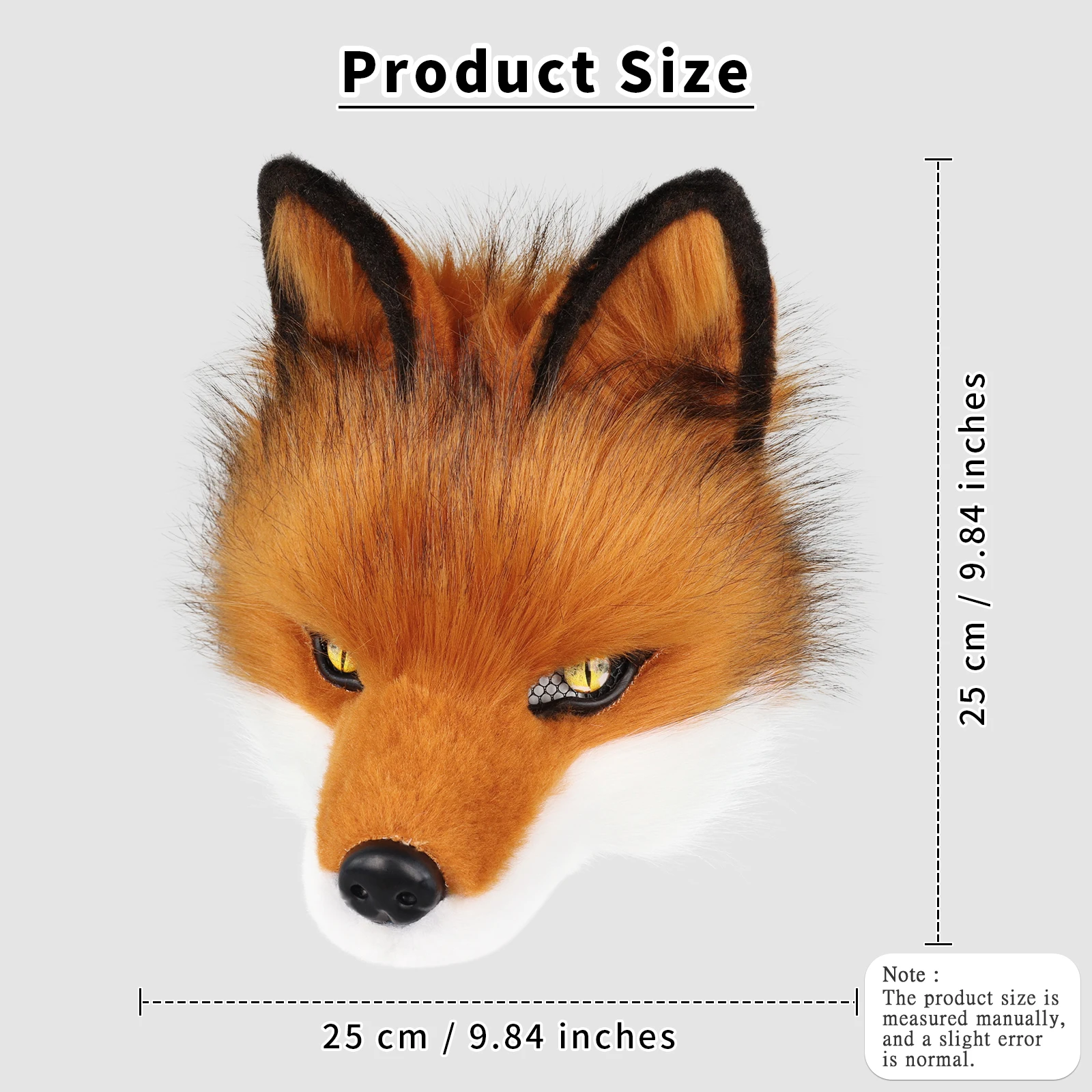 Plush Faux Fur Therian Dog Wolf Mask Paw Gloves Fox Tail Set Halloween Cosplay Costume Accessories